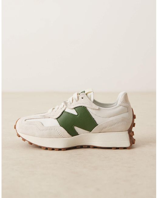 New Balance Blue 327 Gum Sole Trainers