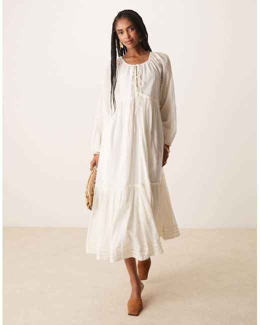 knee length dresses for ladies Cotton Babydoll Maxi Dress Summer Vacation Sleeveless Dress, L