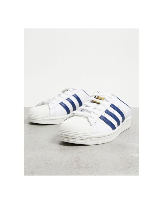 Superstar sabot bianchi di adidas Originals in Bianco Lyst