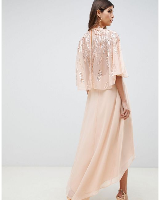 asos embellished feather dress