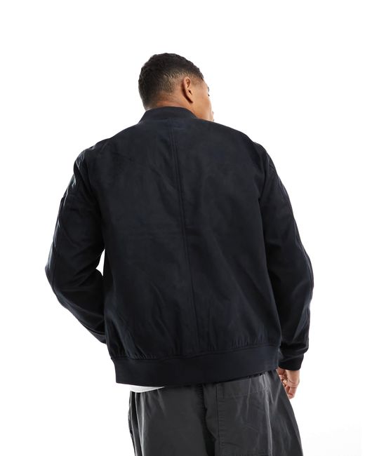 Bomber imitation daim homme sale