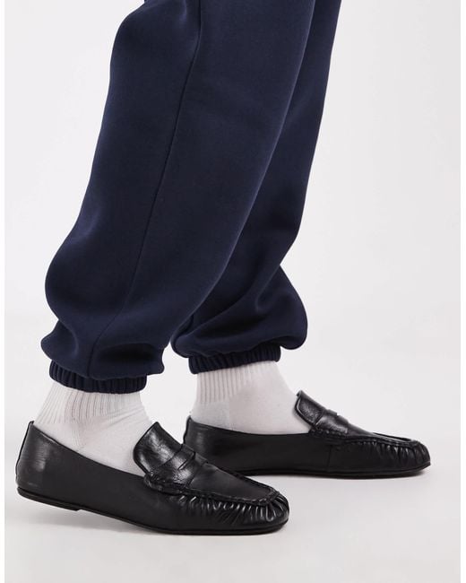 ASOS Blue Cuffed Brushback joggers