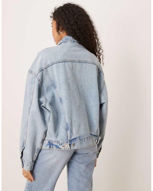 Giacca Boyfriend Oversize di Gina Tricot in Blue