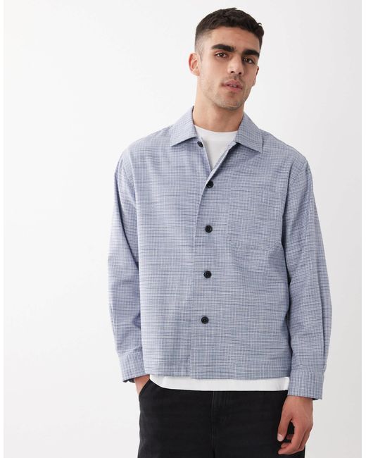 Surchemise texturée - clair SELECTED pour homme en coloris Blue