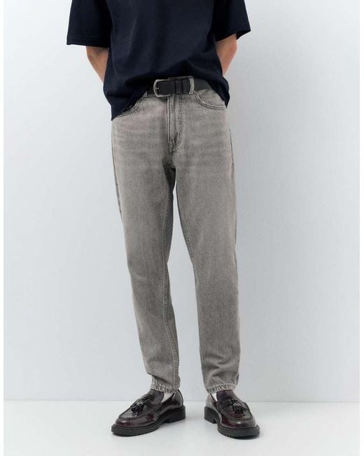 Pull&Bear White Standard Jeans for men