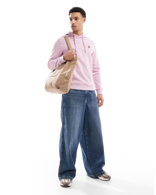 Lyle & Scott Pink Mid Layers Pullover Hoodie for men