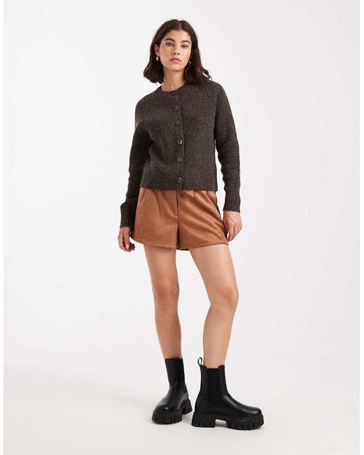 Threadbare Vest Met Contrasterende Knopen in het Brown