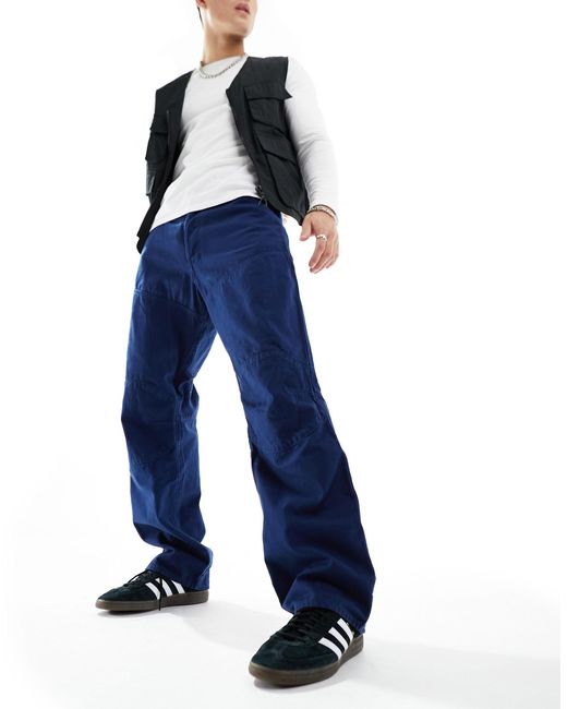 G-Star RAW – 5620 3d – locker geschnittene, überfärbte denim-jeans in Blue für Herren