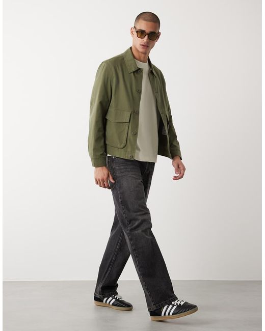Camicia Giacca di Mango in Green da Uomo