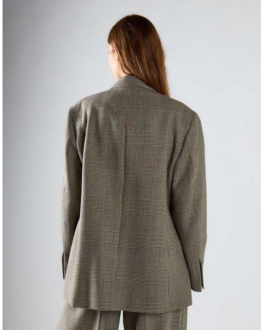 Glamorous Gray Double-Breasted Tailored Blazer
