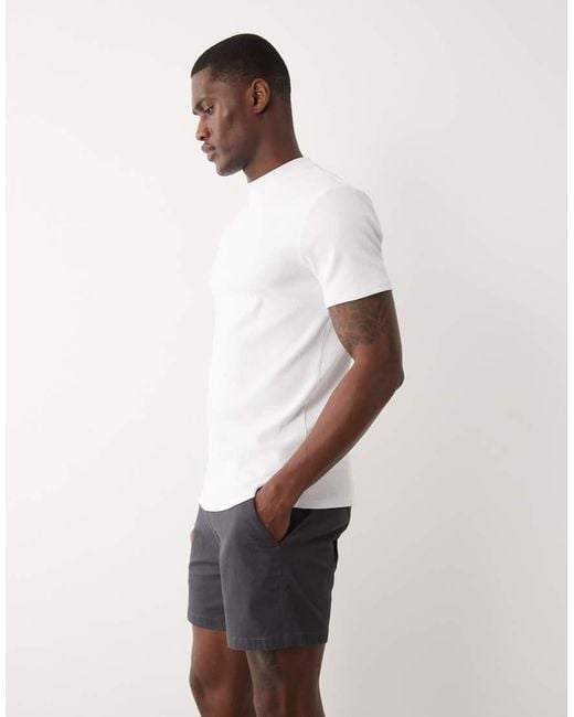 ASOS White Skinny Short Length Chino Shorts for men