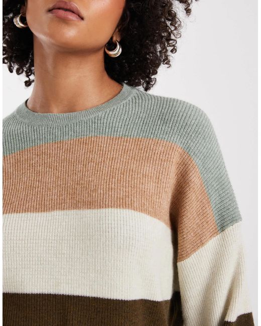 ONLY Green – gestreifter pullover