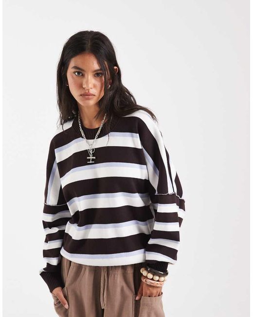 Free People White Boxy Sweatshirt