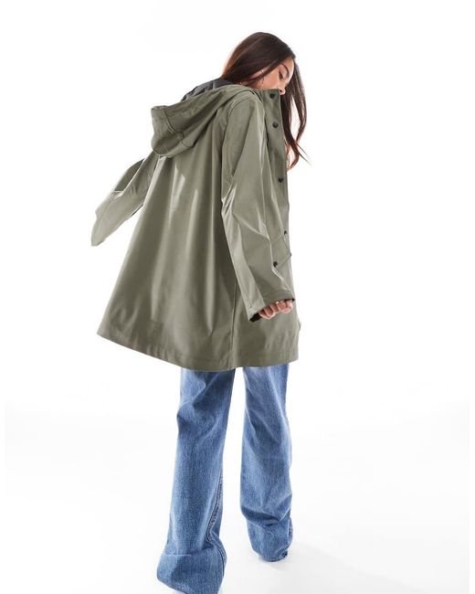 ONLY White Hooded Raincoat