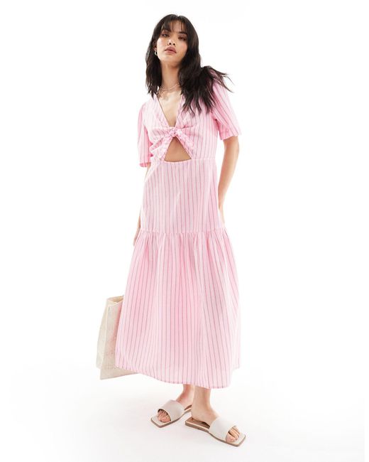 Lindex Pink Carolina Beach Maxi Dress