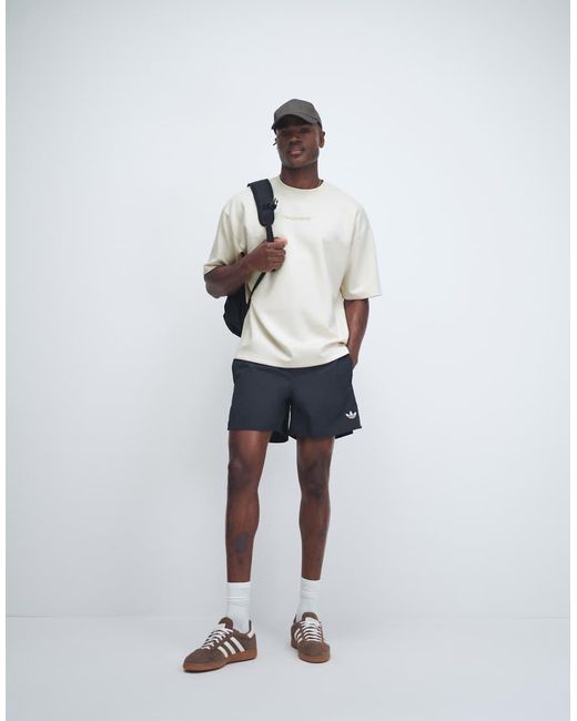 ASOS White Heavyweight Oversized T-Shirt With Embroidered Text for men