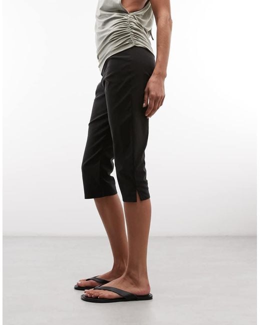 Daisy Street Black Low Rise Capri's