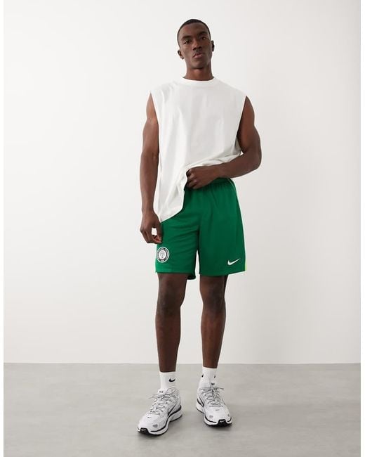 Nike Football Green Nike Nigeria World Cup 26 Home Shorts for men