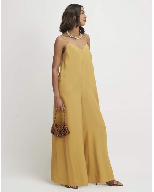 River Island Metallic Modal Blend Cami Jumpsuit