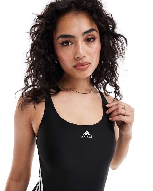 Adidas Originals Adicolor 3-stripes Badpak in het Black
