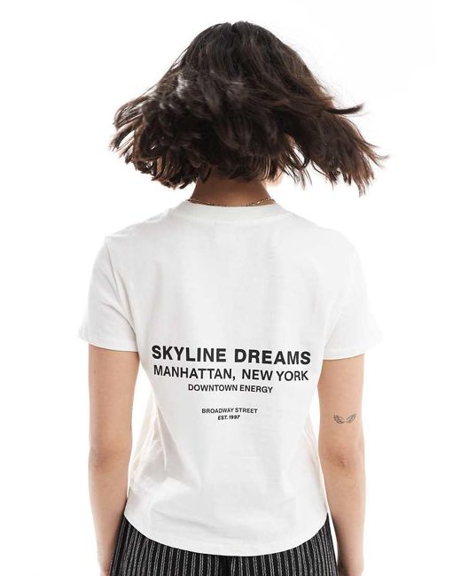 Bershka White Soho Oversized Tee