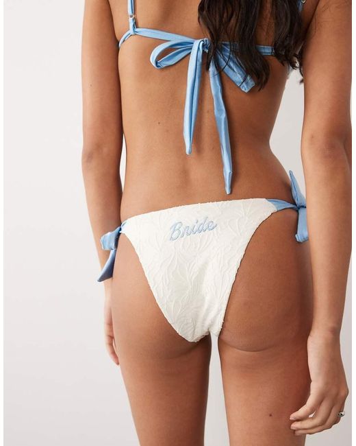 Dippin' Daisy's White Dippin Daisys Bridal Tieside Bikini Bottom