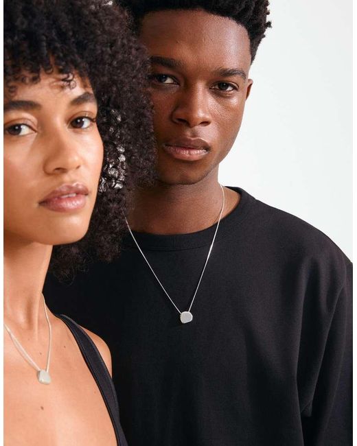 Pilgrim White Presence Coin Necklace