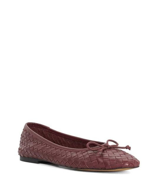 Dune Red Wide Fit Wf Heat Ballet Pumps