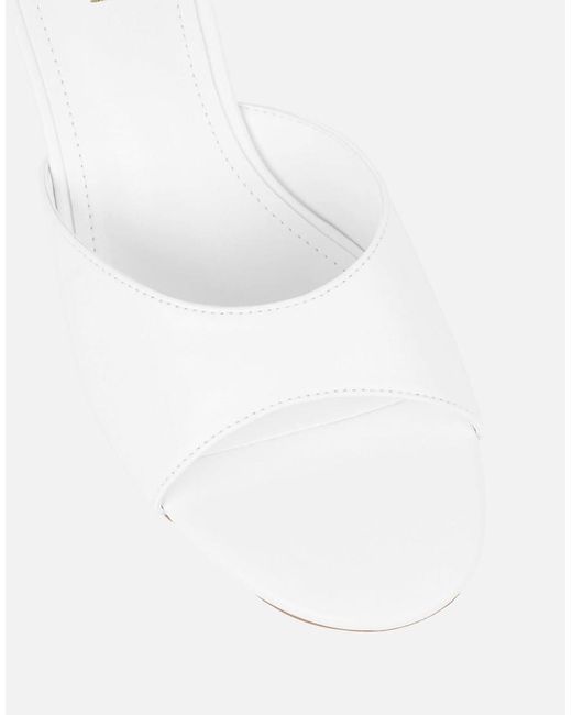 SIMMI White Iris Wedge Mules