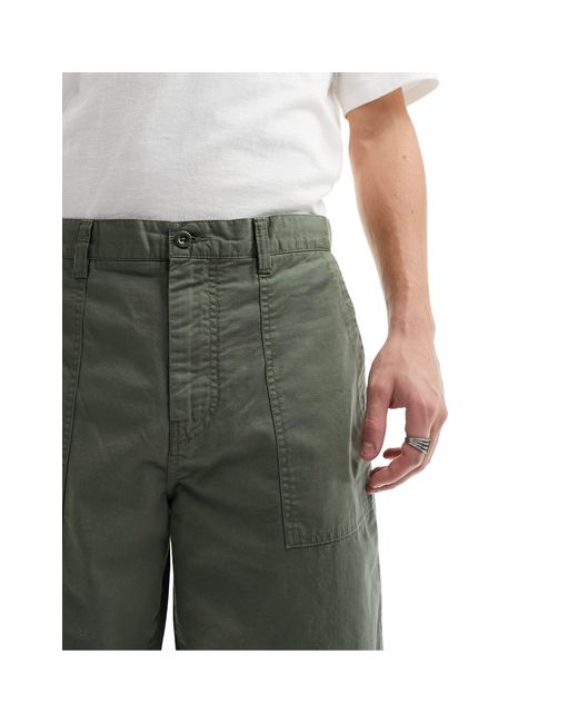 Gant – surplus – utility-shorts aus baumwolle/leinen in Green für Herren