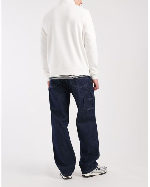 Lee Jeans White Workwear Carpenter Wide Leg Jeans for men