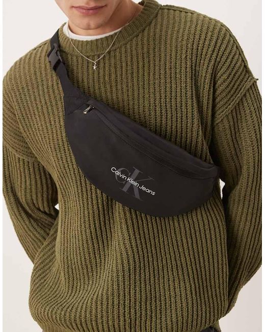 Calvin Klein Green Logo Bumbag for men