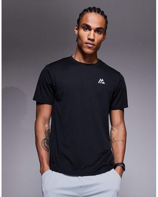 MONTIREX Black Peak Gridded T-Shirt for men