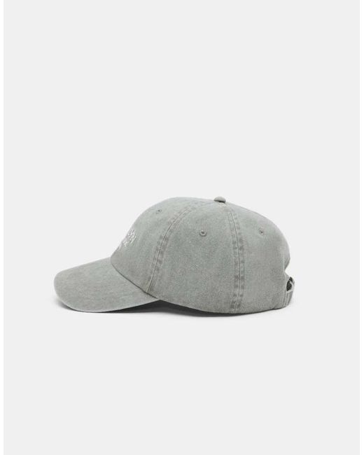 Pull&Bear Gray Brooklyn Embroidered Cap