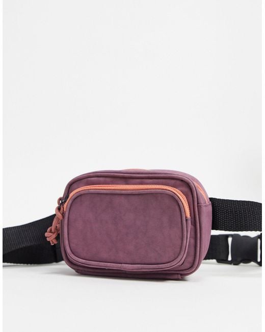 ASOS Purple Mini Cross Body Bum Bag for men