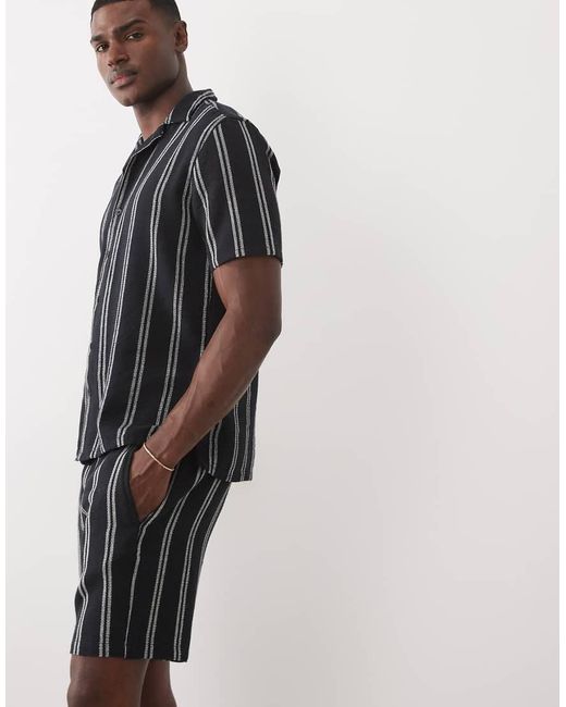 Only & Sons Blue Woven Shorts Co-ord for men