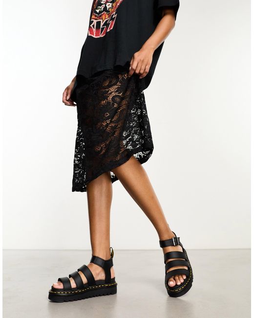 Dr. Martens Black – blaire – sandalen aus em leder