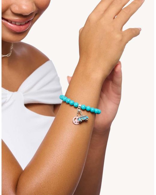 Thomas Sabo Blue Bracelet With Imitation Beads
