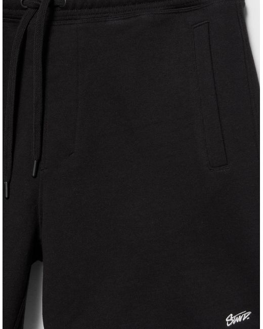 Pull&Bear – bermuda-jogginghose in Black für Herren