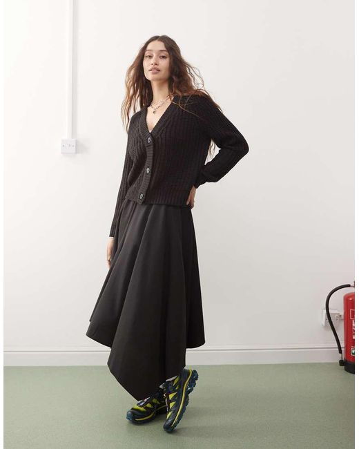 Noisy May Vest Met V-Hals in het Black