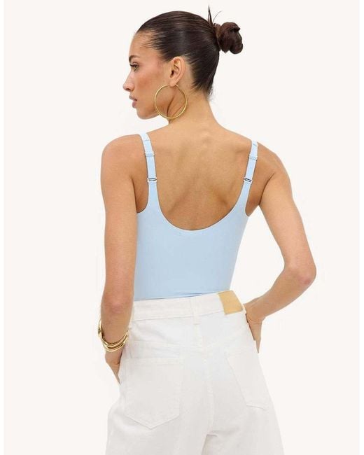 Loavies White Moonlight Mood Light Fitted Bodysuit