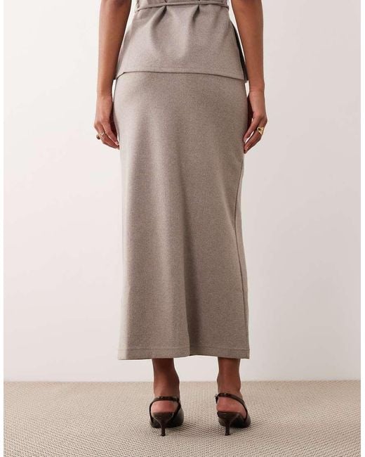 Mango Natural Maxi Skirt Co-ord