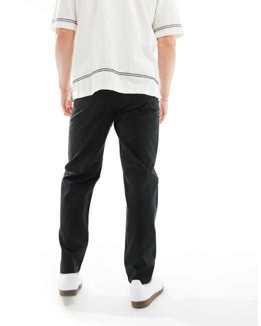 Only & Sons White Loose Fit Cotton Trouser for men