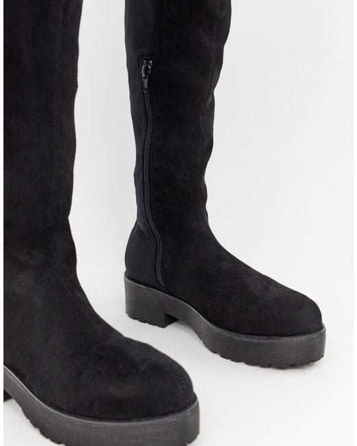 lost ink over the knee boots