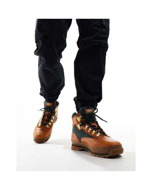 Timberland Black Euro Hiker Boots for men