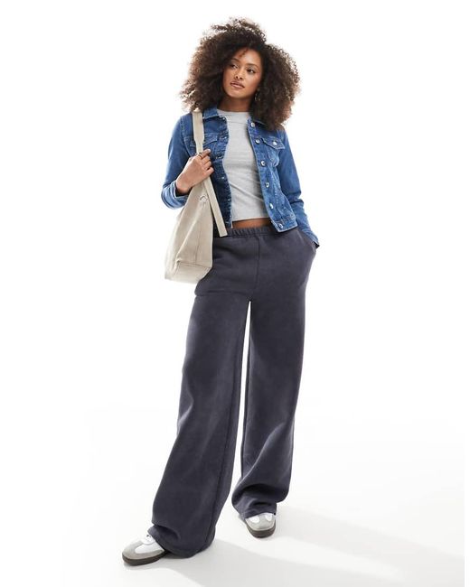 ONLY Blue Fitted Denim Jacket