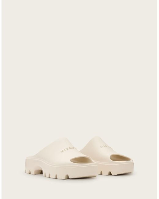 AllSaints Natural Eclipse Rubber Platform Sandal