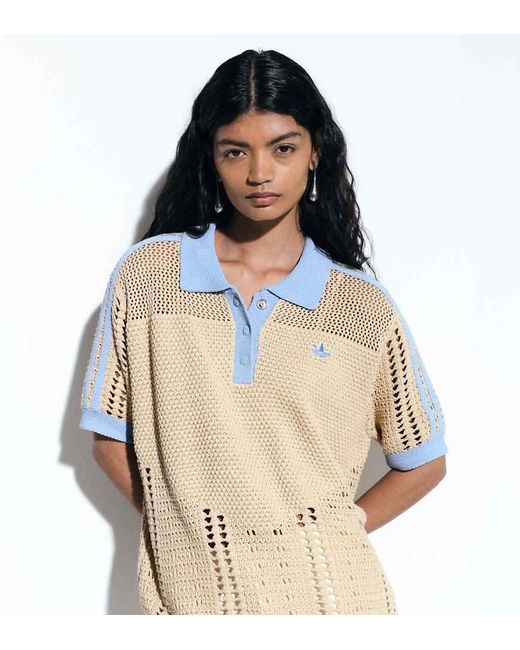 adidas Originals x ASOS Brown Polo Top