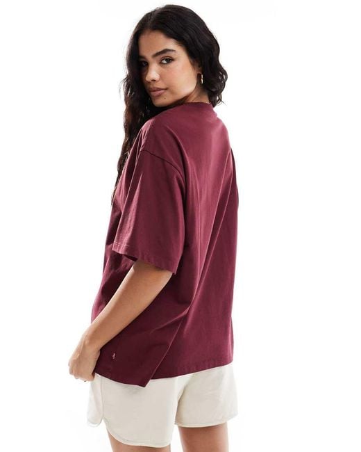 Levi's Red Short Stack Box Tab Logo Relaxed Fit T-Shirt