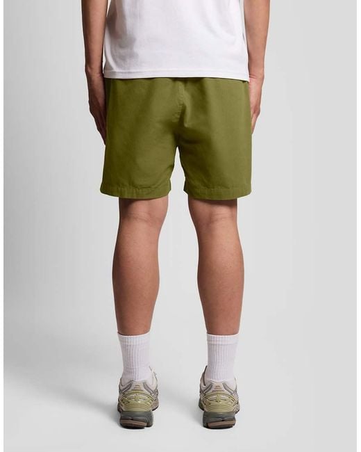 Lyle & Scott White Shorts Washed Cotton Short for men